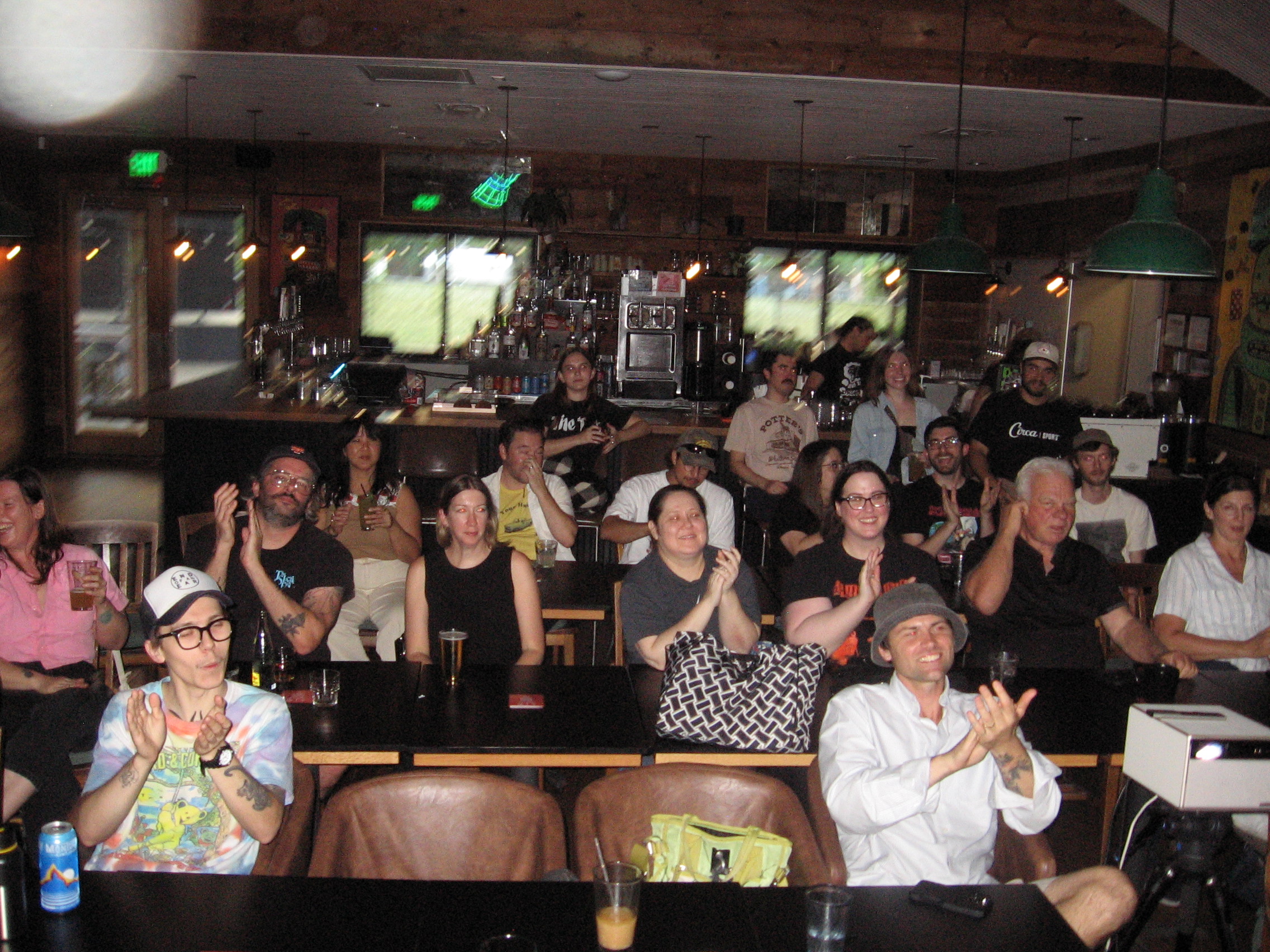 audience enjoying themselves looks like..